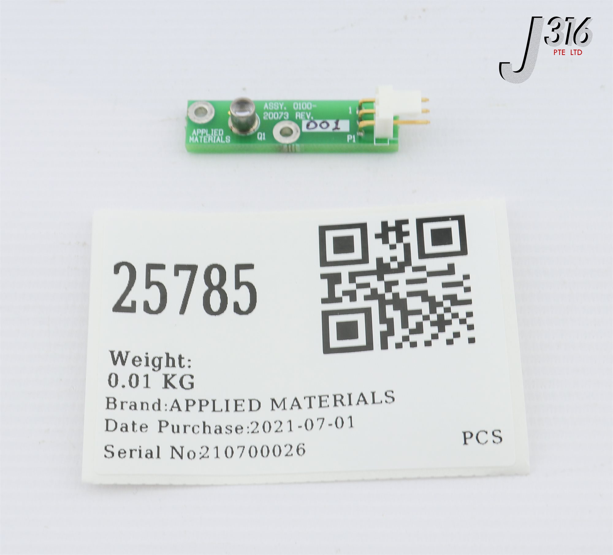 A 25785 APPLIED MATERIALS PCB ASSY, WAFER DETECTOR (REFURBISHED